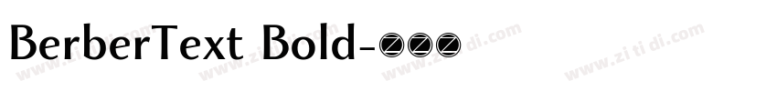 BerberText Bold字体转换